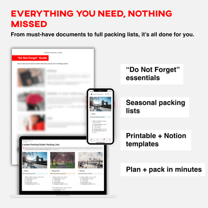 London Packing Guide