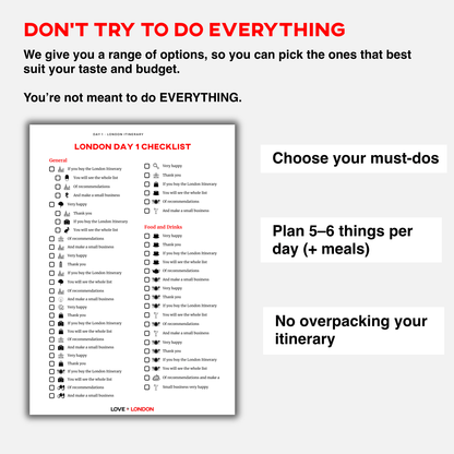 5-Day London Itinerary 2026 (Bonus Package)