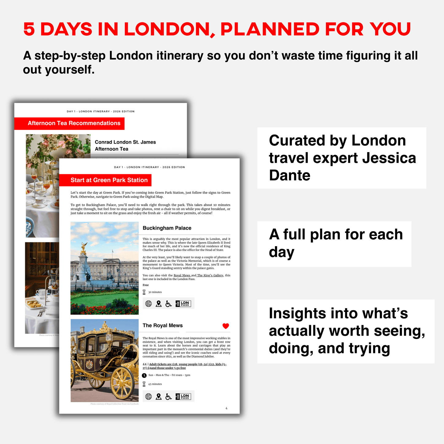 5-Day London Itinerary 2026 (Bonus Package)