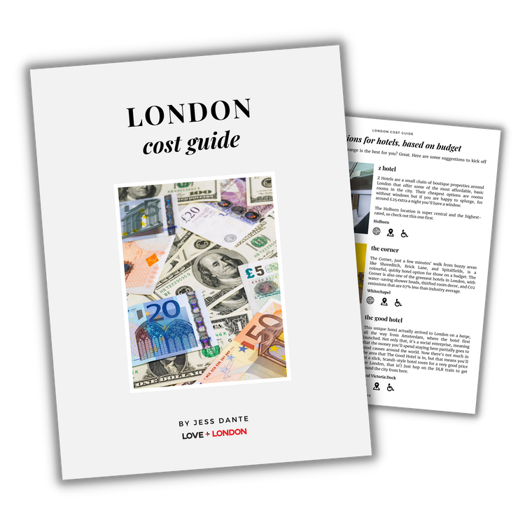 London Spending Guide - London trip budget calculator – Love and London