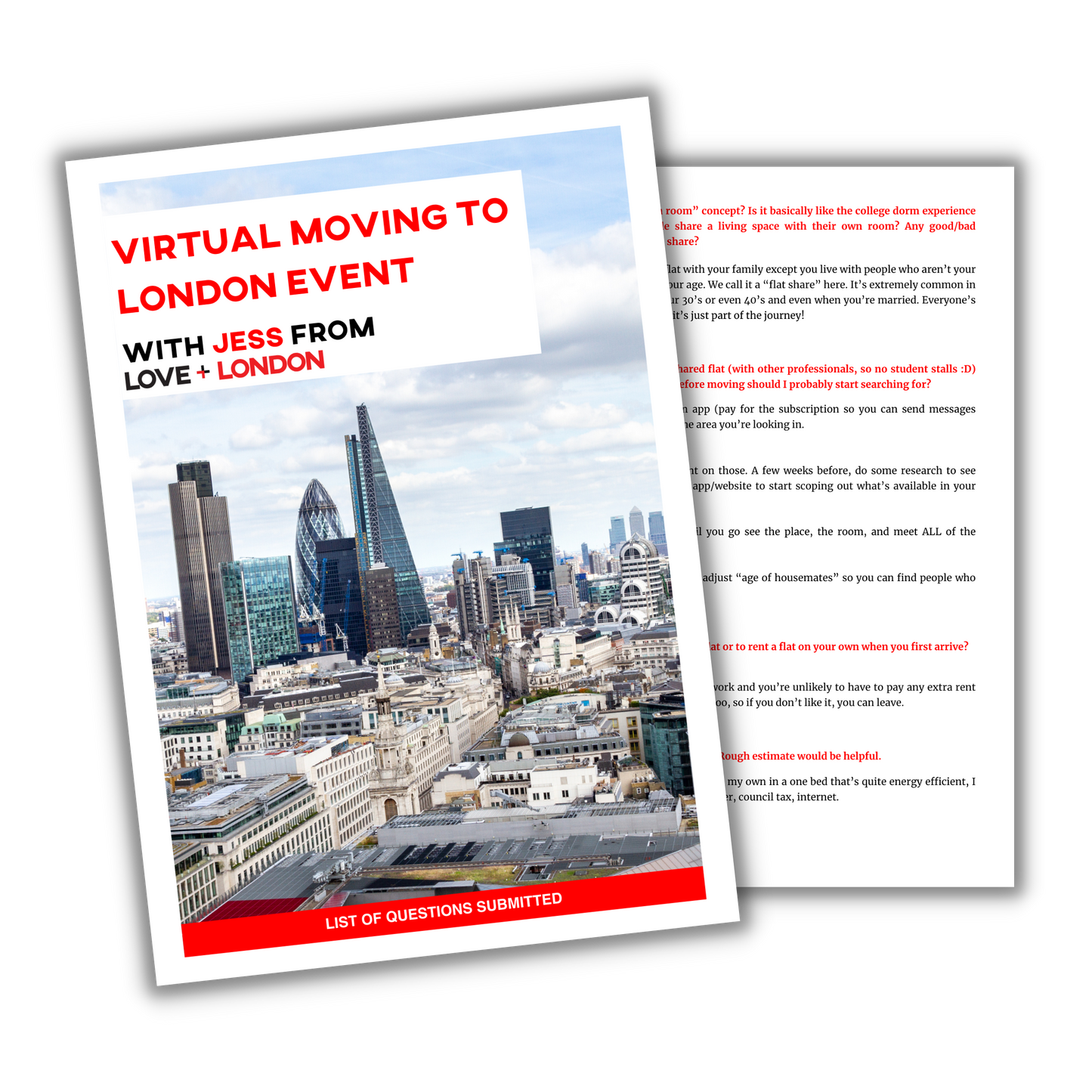 Moving to London Virtual Event - Recording and PDF